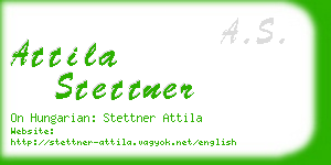 attila stettner business card
